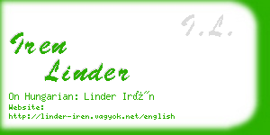 iren linder business card